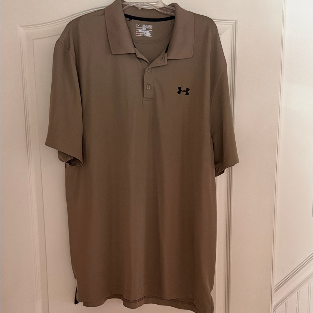 Under Armour Men's Polo Shirt in Brown